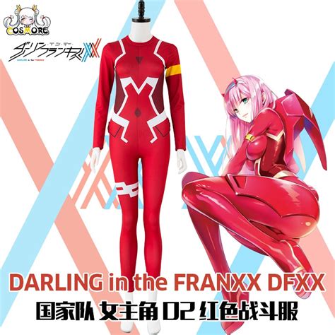 Stock 2018 New Anime Darling In The Franxx Zero Two Bodysuitheadwear