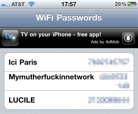 The good news is that it is not very hard to make your wireless network secure, which will both prevent others from stealing your internet and will also prevent hackers from taking control of your computers. This iPhone App Makes Sure You Never Forget a Wifi ...