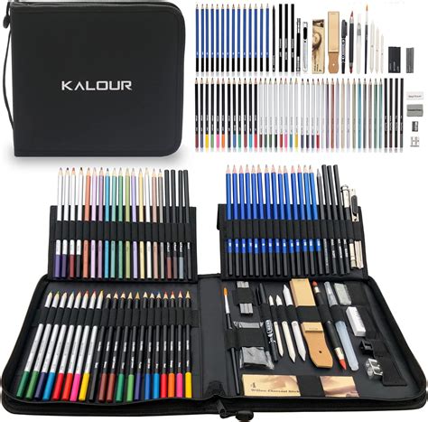 Kalour 82 Pack Drawing Sketching Pencils Kit New Zealand Ubuy