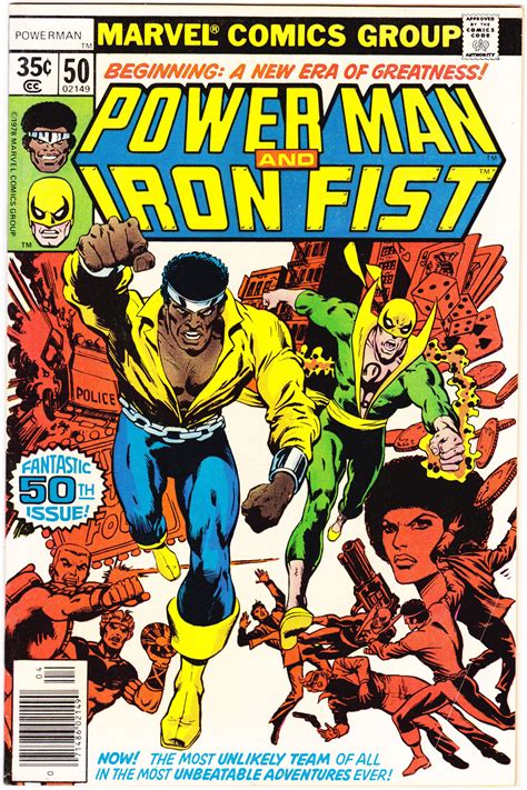 Power Man And Iron Fist 50 Comic 1st Key Book 1978 Marvel Fvf 70