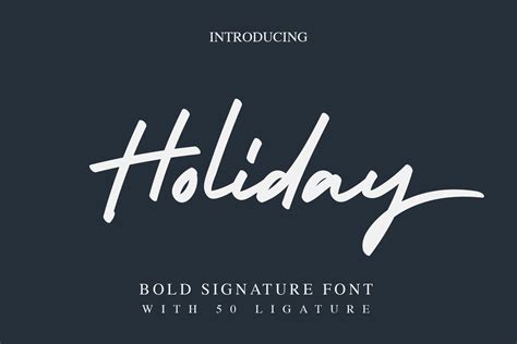Holiday Bold Script Font Free Dafont Free
