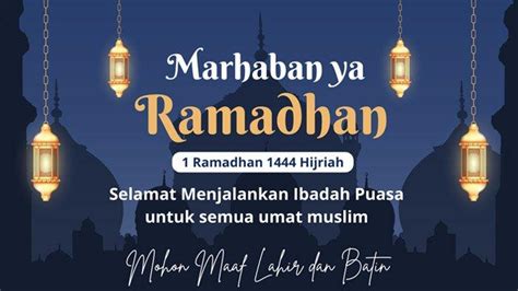 50 Poster Ucapan Ramadhan 1444 H Tahun 2023 Cocok Dijadikan Status