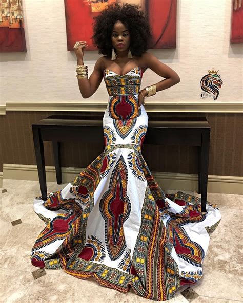 Ankara Print Ball Gowns Afrikanischemode Angolan Supermodel Maria Borges Spotted In An O