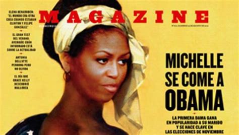 Michelle Obama Pictured As Nude Slave In Spanish Magazine Fuera De Serie Is It Offensive
