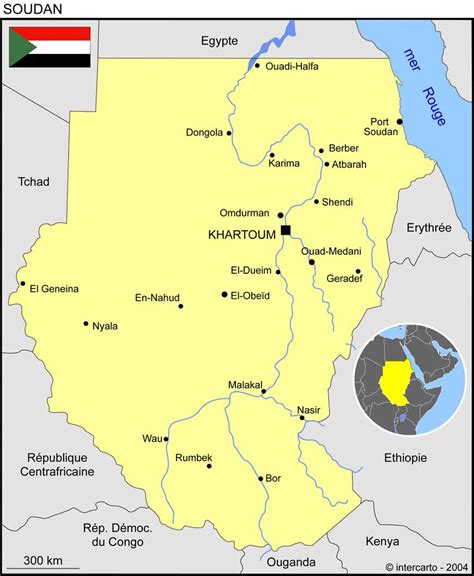 Soudan Carte De Capital