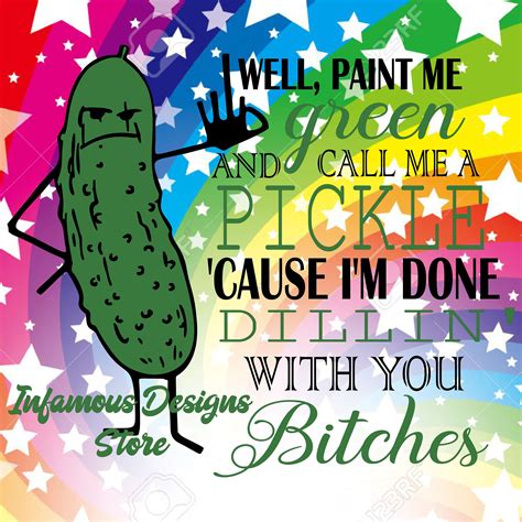 Pickle Jokes Dill Pickles Im Done Dillin With Etsy