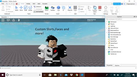 How To Make A Custom Avatar In Your Roblox Game Youtube
