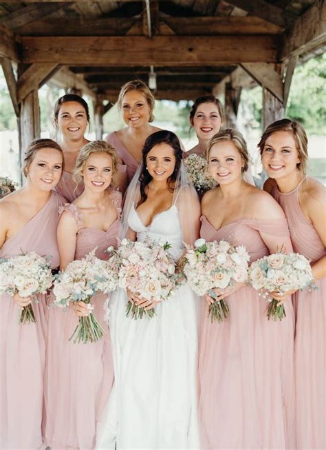 Perfect Fall Wedding Color Idea With Dusty Rose Bridesmai D Dresses