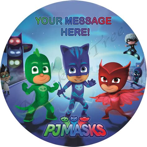 Pj Masks Owlette Edible Cake Image Topper Can Be Personalised The
