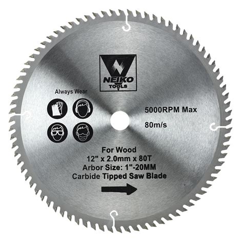 Table Saw Blades For Wood Carbide Tipped 12 Inch X 80 Teeth Ebay