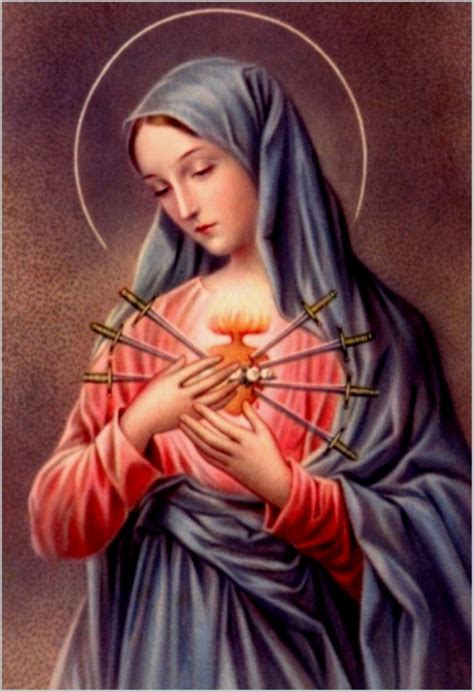 Our Lady Of Sorrows The 7 Sorrows 1the Prophecy Of Simeon 2the