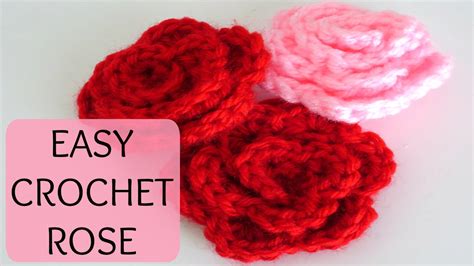 How To Crochet A Rose Youtube