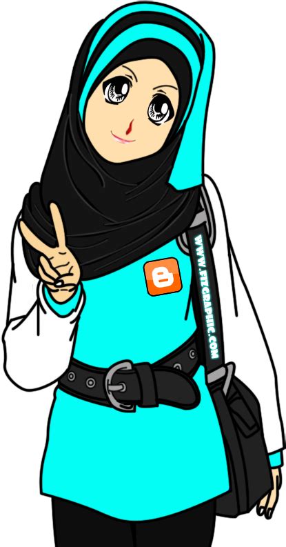 25 Gambar Kartun Muslimah Format Png Kumpulan Gambar Kartun