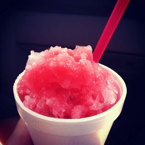On A Hot Summer Day This Is Heaven Cherry Snow Cone Snow Cones