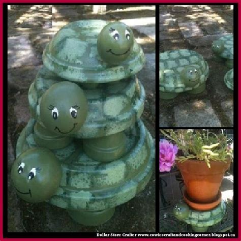 Dollar Store Crafter Diy Terracotta Pot Turtles