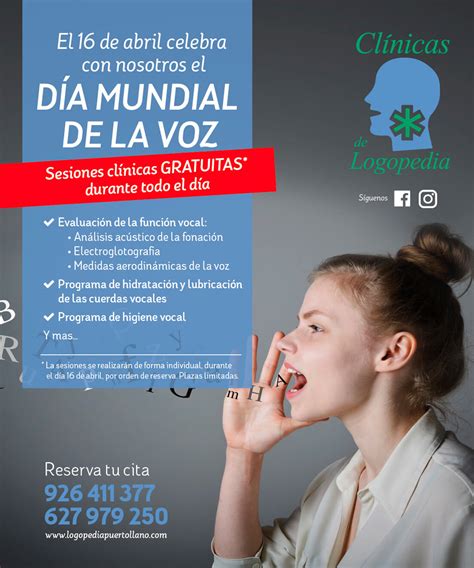 Día Mundial de la Voz 16 de Abril logopedia Puertollano
