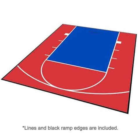 30x30 Basketball Half Court Floor Kit W Modutile Sport Tiles