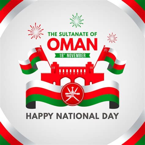 Premium Vector Flat Design National Day Of Oman