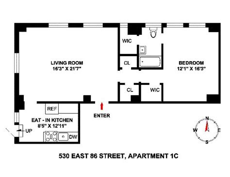 530 East 86th Street 1c New York Ny 10028 Sales Floorplans