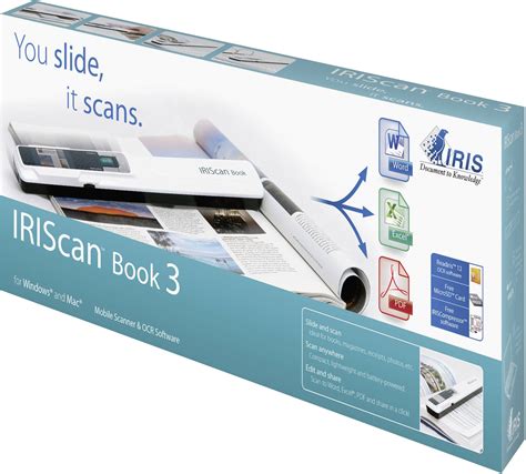 Iris By Canon Iriscan™ Book 3 Scanner De Documents A4 300 X 900 Dpi Usb