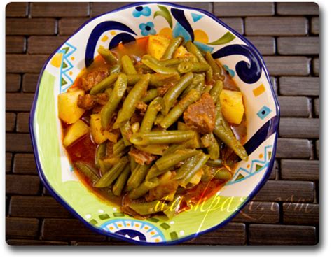 Green Beans Stew Khoresht Loobia Sabz Recipe Green Beans Bean Stew