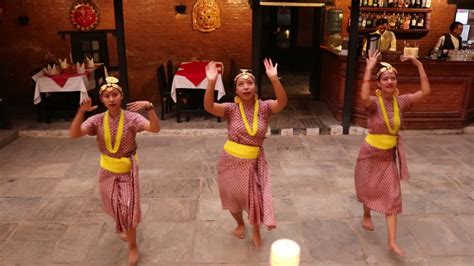Nepali Traditional Dance At Thamel House Restaurant Youtube