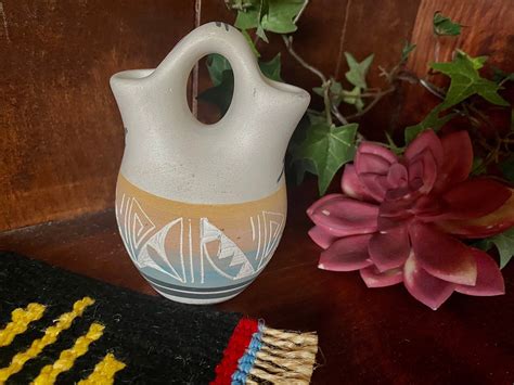 Navajo Wedding Vase Native American Indian Pottery Etsy