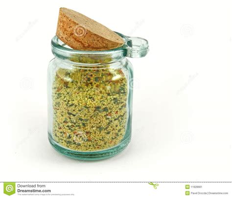 Jar Of Herbs And Spices Stock Image Image 11928681