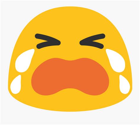 Sad Emoji Transparent Loudly Crying Emoji Android Free Transparent