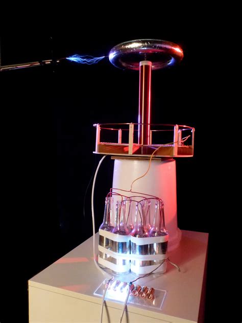 Tesla Coil With A Six Pack Capacitor Make