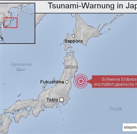 Stärke 73 Heftiges Erdbeben In Japan Löst Tsunami Aus Welt