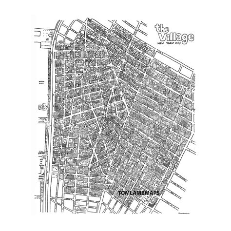 West Village Illustrated Map — Tom Lamb Maps