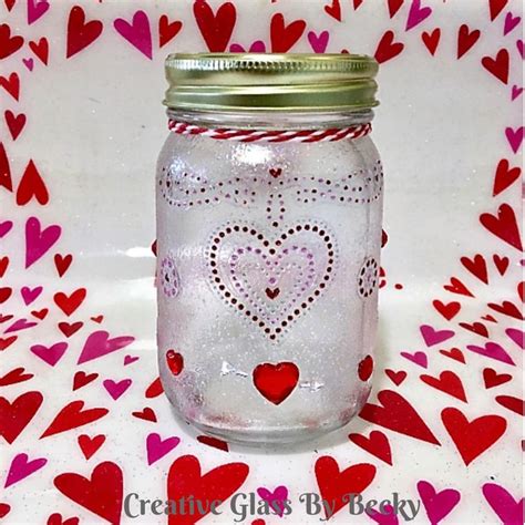 Heart Glass Candle Holder Perfect For Valentines Day ️ Heart