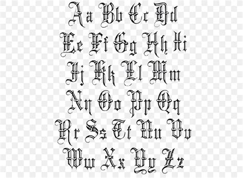 Lettering Old English Tattoo Flash Png 479x600px Lettering Alphabet