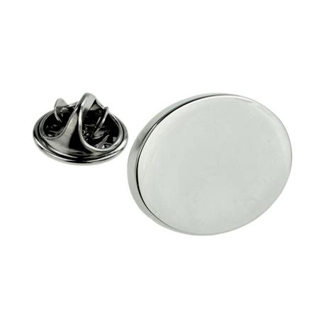 Plain Oval Lapel Pin Badge X2ajtp378 Ebay