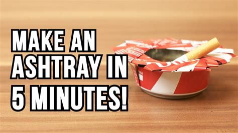 My boyfriend's brother who lives with us is a smoker. Make an ashtray out of a can! - DIY - YouTube