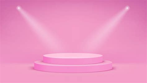 Bright Pastel Pink Studio With Corcle Ledder 3064473 Vector Art At Vecteezy