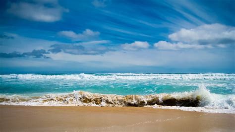 Download Wallpaper 1280x720 Ocean Sea Gulf Waves Blue Water Coast