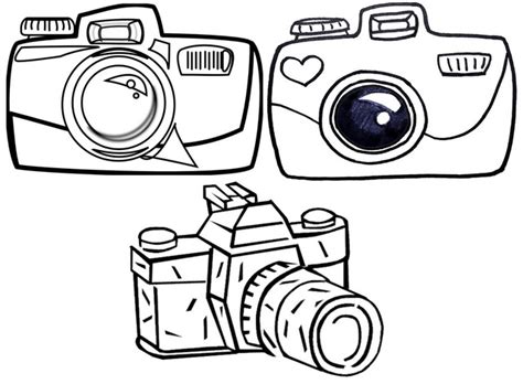 Camera Coloring Page Coloring Pages