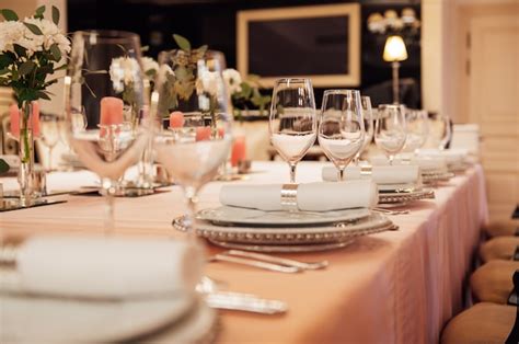 Premium Photo Luxurious Restaurant Luxurious Interior White Tables