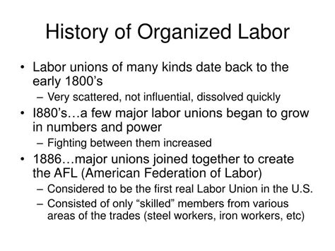 Ppt Organized Labor Powerpoint Presentation Free Download Id 466243