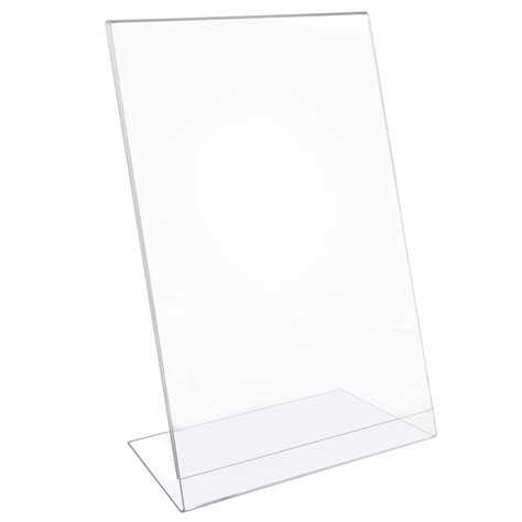 maxgear acrylic sign holder clear sign holder plastic paper holder slant back sign holders 8