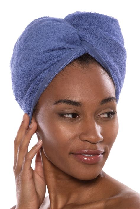 Texere Womens Terry Cloth Hair Towel Wrap Public Relations Media