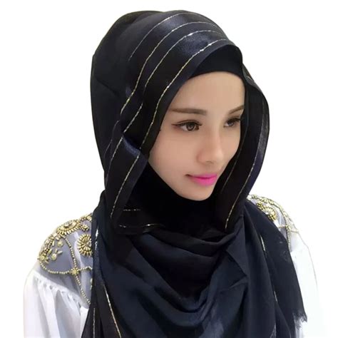 Muslims Nanoscale Silk Cotton Womens Hijabs Female Islamic Head Neck
