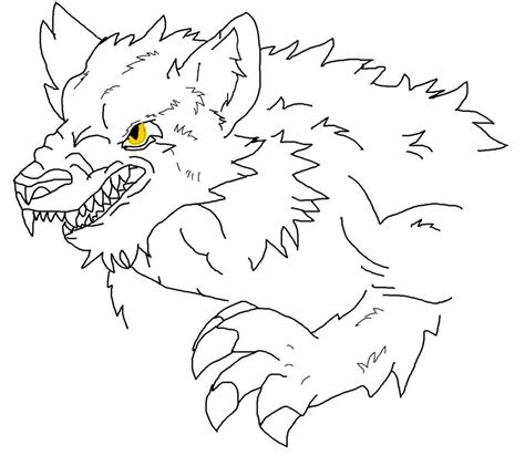 Werewolf Sketch By Pawproductionz On Deviantart