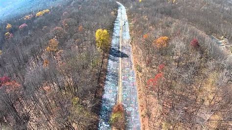 Aerial View Of Abandoned Graffiti Highway Centralia Youtube