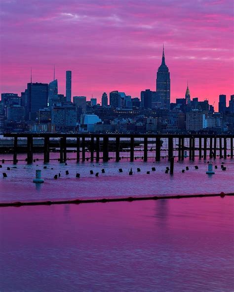 Nyc Sunrise City Photography Beautiful Landscapes New York Skyline