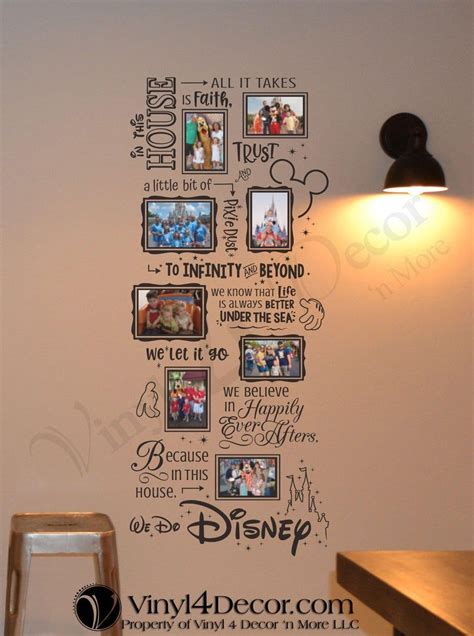 In This House We Do Disney Photo Collage For 4 X 6 And 5 X 7 Etsy