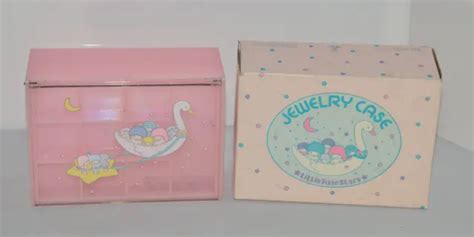 Rare Vintage Sanrio 1976 Little Twin Stars Kiki Lala Pink Jewelry Case