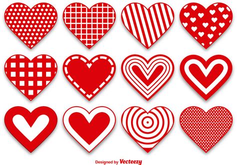 Set Of Modern And Cute Heart Vectors 107306 Vector Art At Vecteezy